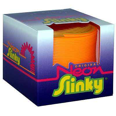 Пружинка "Slinky neon" Цвет: оранжево-желтый neon" Диаметр пружины: 9,5 см инфо 11665c.