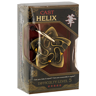 Головоломка Cast Puzzle "Helix" Уровень сложности 5 Китай Состав 2 элемента головоломки инфо 9173d.