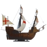 Набор для сборки и раскрашивания "Корабль крестоносцев" сборке, клей, 6 красок, кисть инфо 13235d.