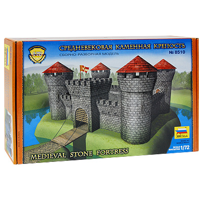 Сборно-разборная модель "Средневековая каменная крепость" для сборки, инструкция по сборке инфо 1212e.