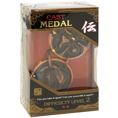 Головоломка Cast Puzzle "Medal" Уровень сложности 2 Состав 2 части головоломки, кольцо инфо 1429e.