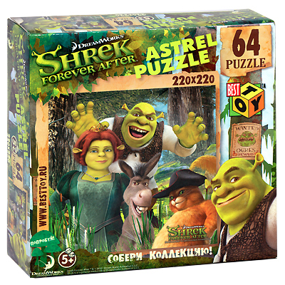 Шрек 4: Неразлучные друзья Пазл, 64 элемента Серия: Shrek Forever After инфо 1658e.