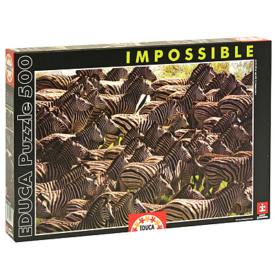 Стадо зебр Пазл, 500 элементов Серия: Impossible инфо 1820e.