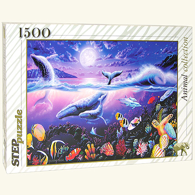 Подводный мир ночью Пазл, 1500 элементов Серия: Animal collection инфо 1941e.