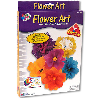 Набор для детского творчества "Цветы" 7 стебельков, 12 элементов тычинок инфо 2007e.