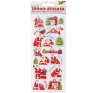 Набор объемных стикеров для декора "Merry Christmas" 10,5 см х 27 см инфо 2037e.