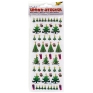 Набор объемных стикеров для декора "Новогодние елки" 27 см х 10,5 см инфо 2038e.