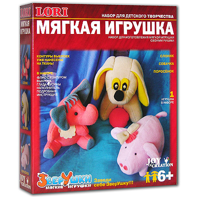 Набор для изготовления мягкой игрушки "Слоник" подробная инструкция на русском языке инфо 2243e.