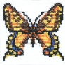 Набор для вышивания "Бабочка" пяльцы, 5 цветов ниток, игла инфо 2363e.