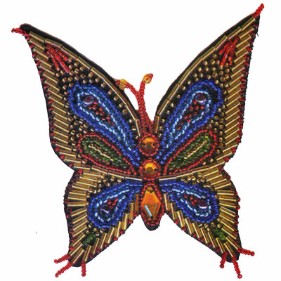 Набор для вышивки бисером "Бабочка большая" изделия, инструкция на русском языке инфо 2379e.