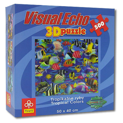 Тропические рыбы Пазл с 3D-эффектом, 500 элементов Серия: Visual Echo инфо 2649e.
