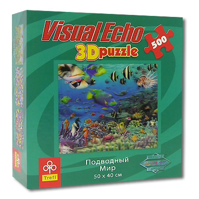 Подводный мир Пазл с 3D-эффектом, 500 элементов Серия: Visual Echo инфо 2652e.