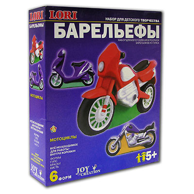 Набор для отливки барельефов "Мотоциклы" кисточка, инструкция на русском языке инфо 2900e.