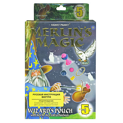 Набор для фокусов "Магия Мерлина: Сумка волшебника-5" 25 см x 5 см инфо 6079a.