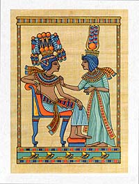 Набор для раскрашивания "Папирус: Тутанхамон и Анхесенамон" Состав 8 красок и кисточка инфо 5607i.